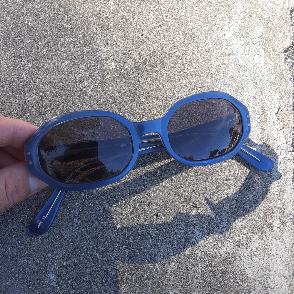 Stussy Blue Oval Sunglasses